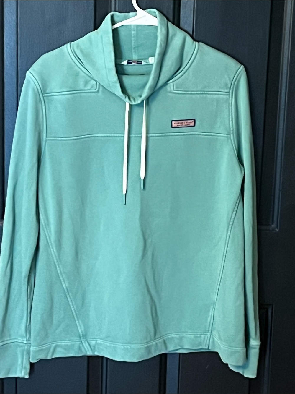 Vineyard Vines Seafoam Green Pullover with Whale Logo